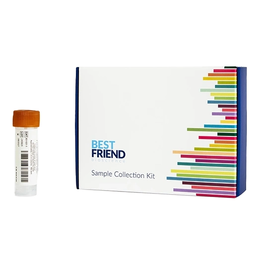 Gut health microbiome test kit.